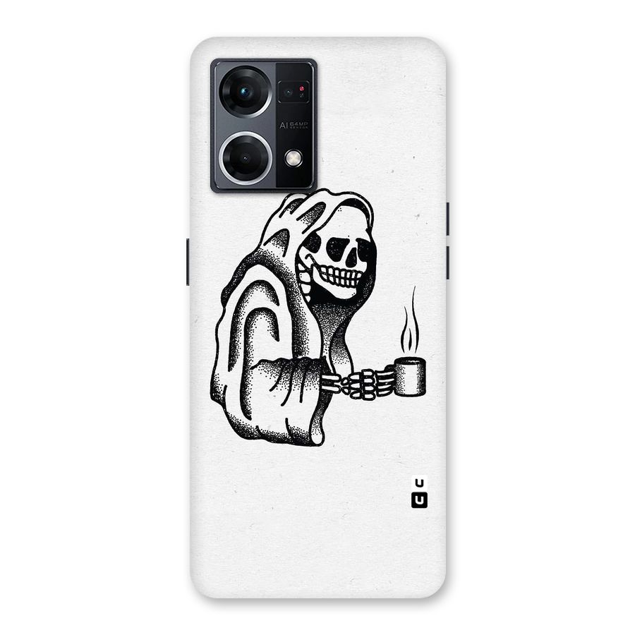 Dead But Coffee Glass Back Case for Oppo F21 Pro 5G
