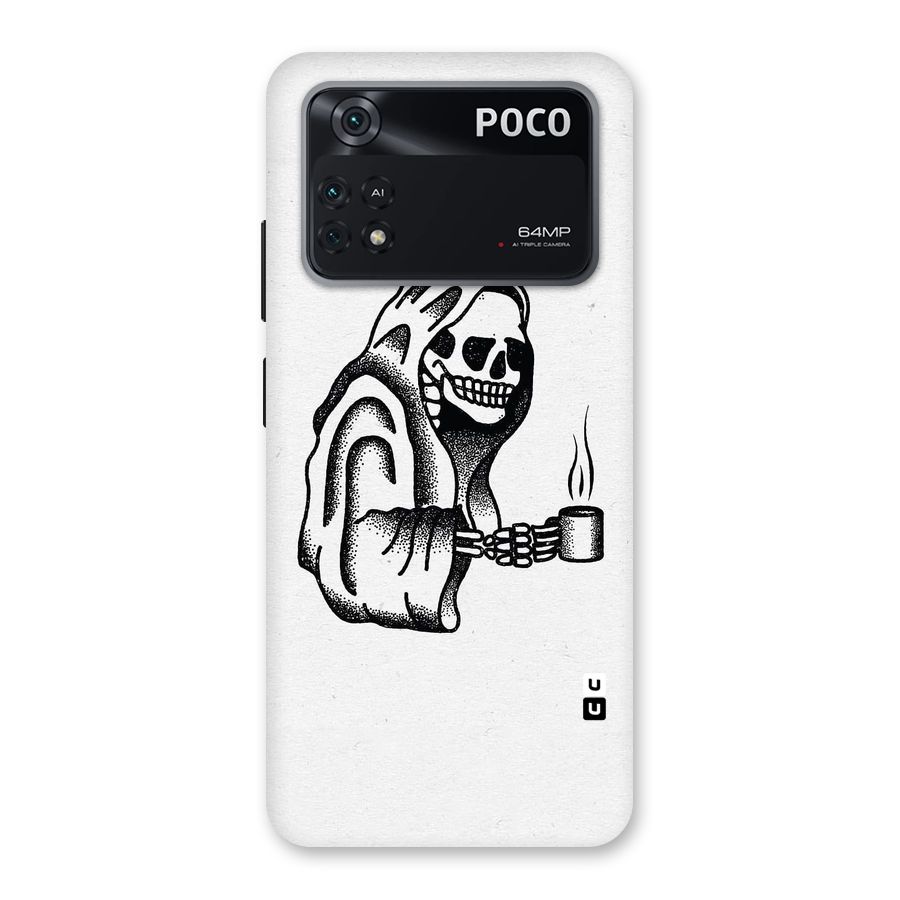 Dead But Coffee Back Case for Poco M4 Pro 4G