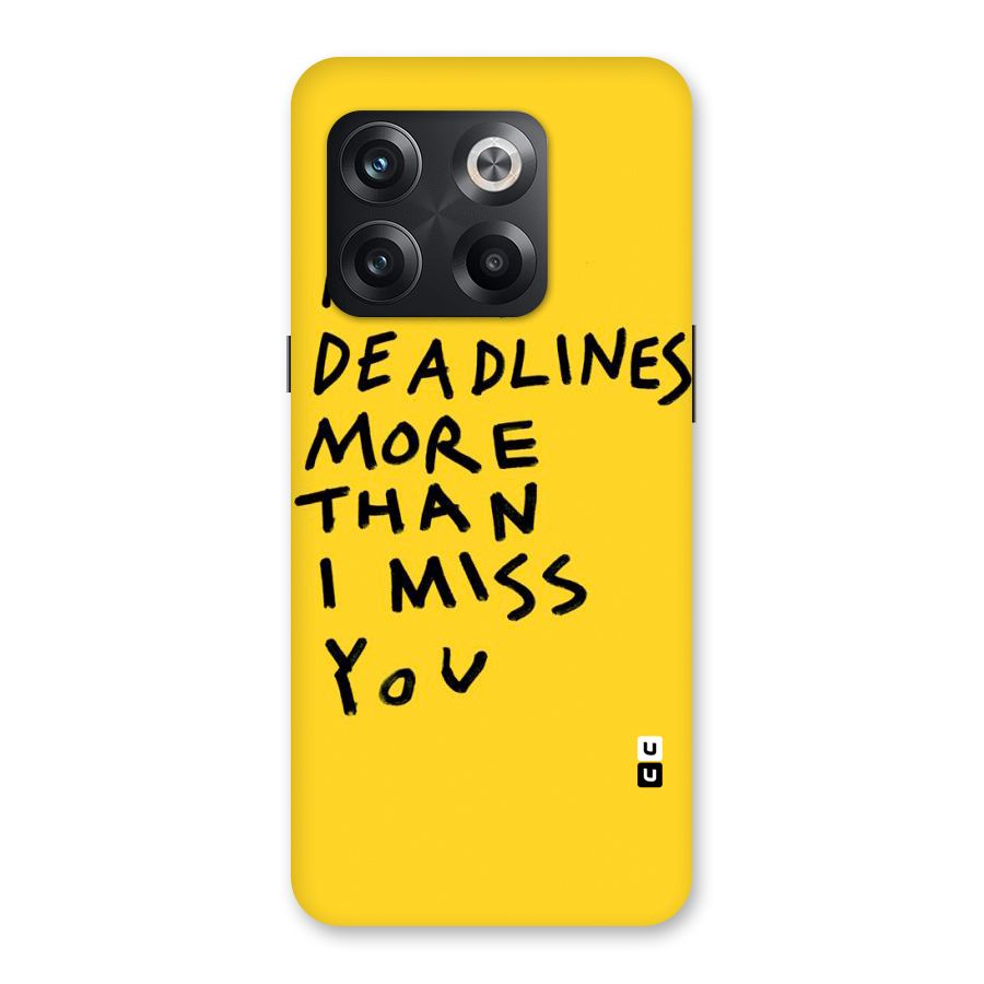 Deadlines Back Case for OnePlus 10T