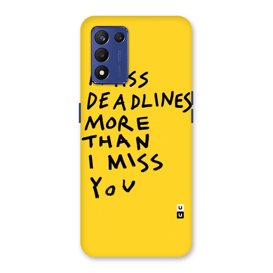 Deadlines Back Case for Realme 9 5G Speed