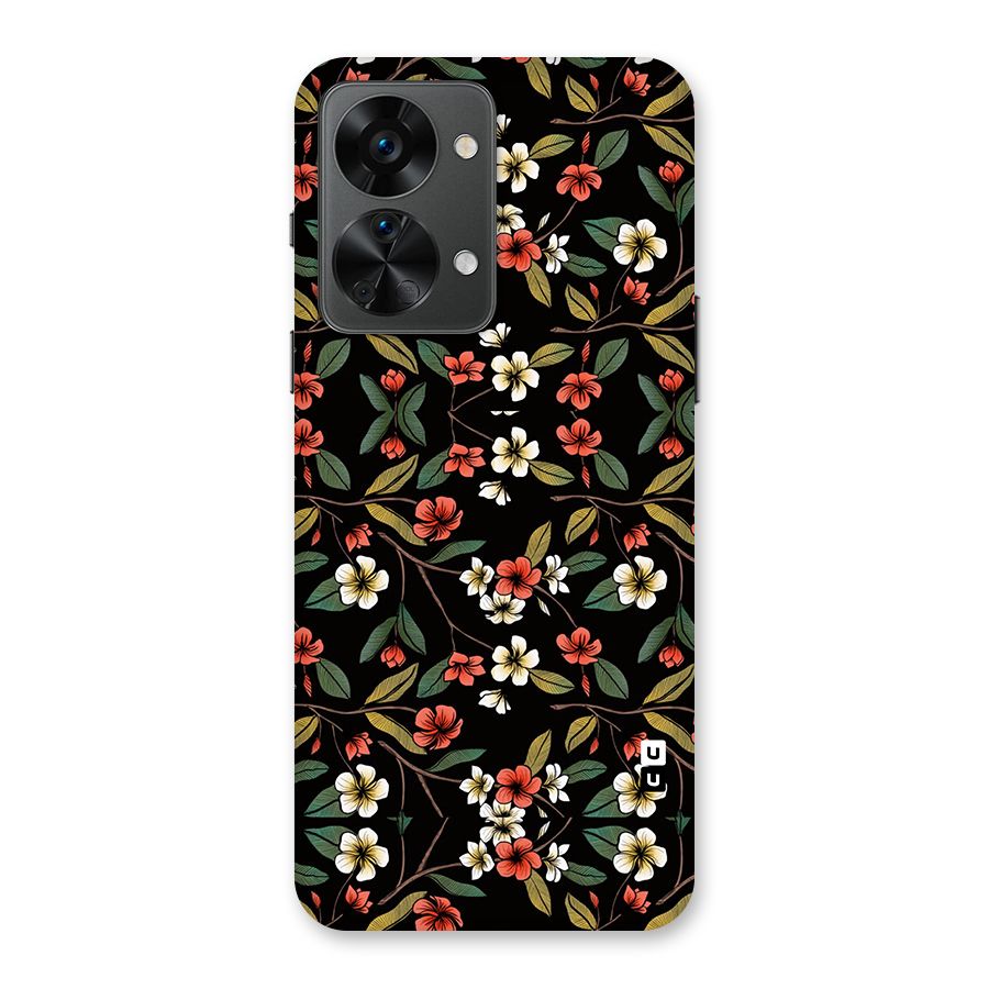 Decorative Florals Pattern Back Case for OnePlus Nord 2T