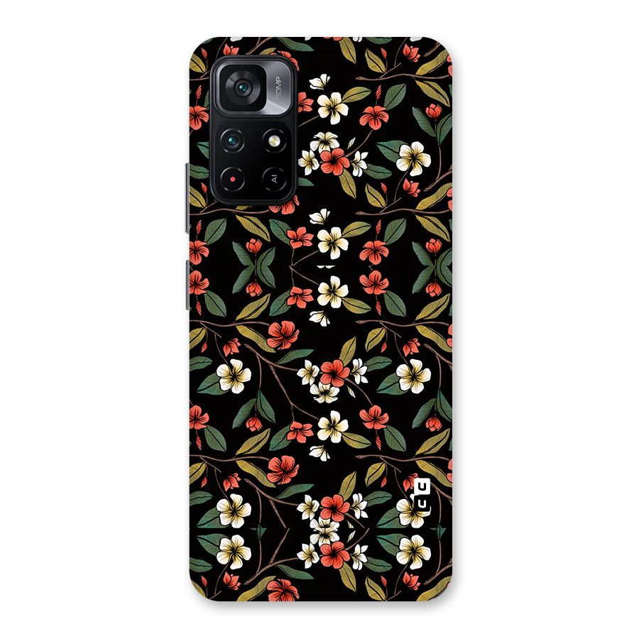 Decorative Florals Pattern Back Case for Poco M4 Pro 5G
