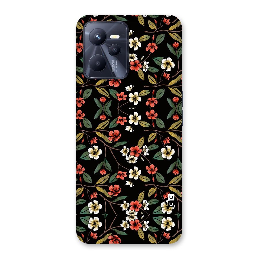 Decorative Florals Pattern Back Case for Realme C35