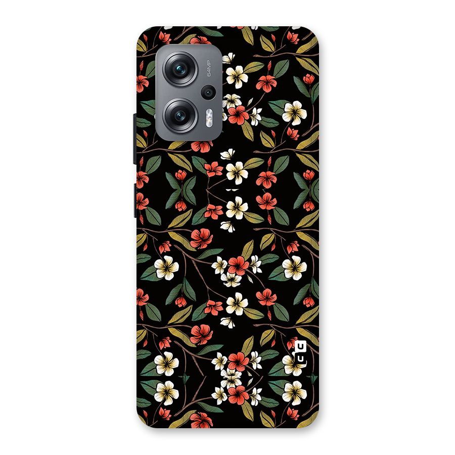 Decorative Florals Pattern Back Case for Redmi K50i