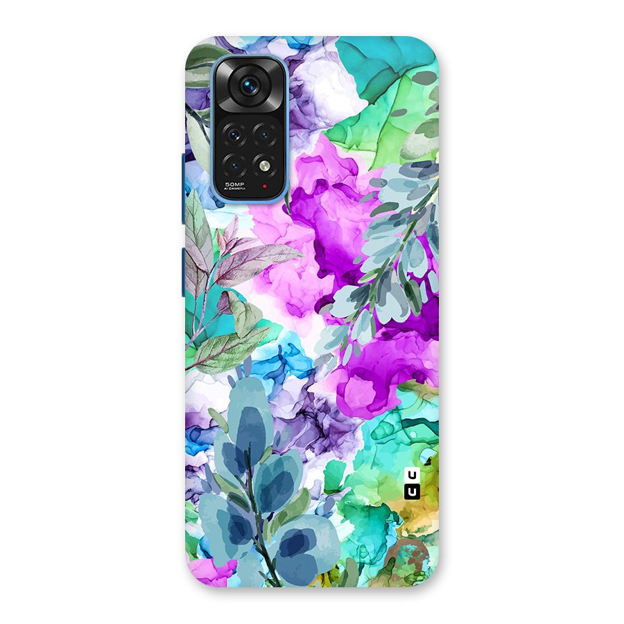 Decorative Florals Printed Back Case for Redmi Note 11S