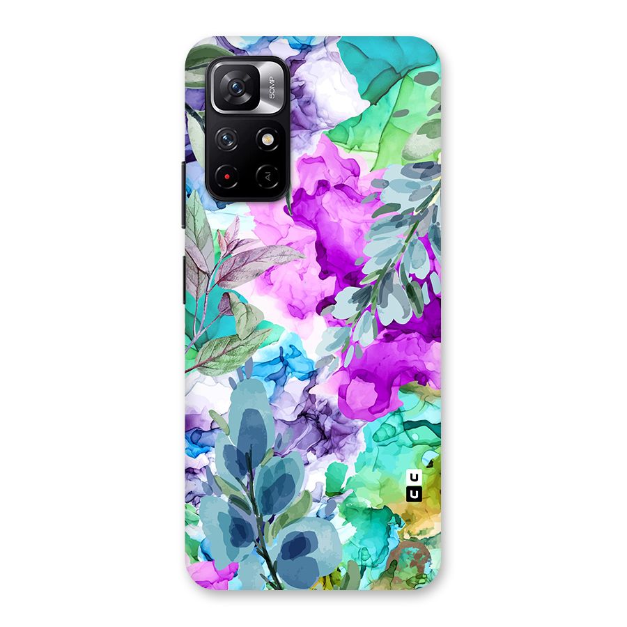 Decorative Florals Printed Back Case for Redmi Note 11T 5G