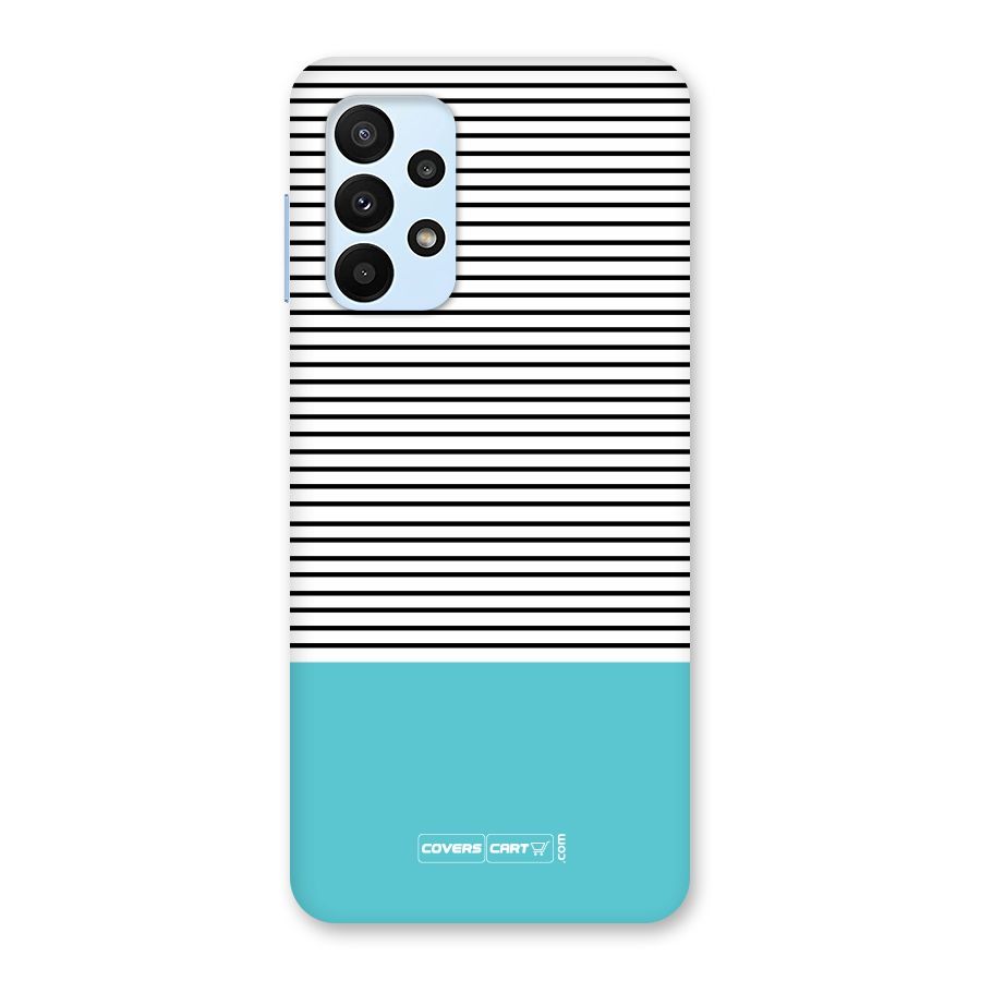 Deep Sky Blue Stripes Back Case for Galaxy A23