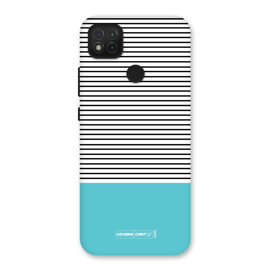 Deep Sky Blue Stripes Back Case for Redmi 9 Activ