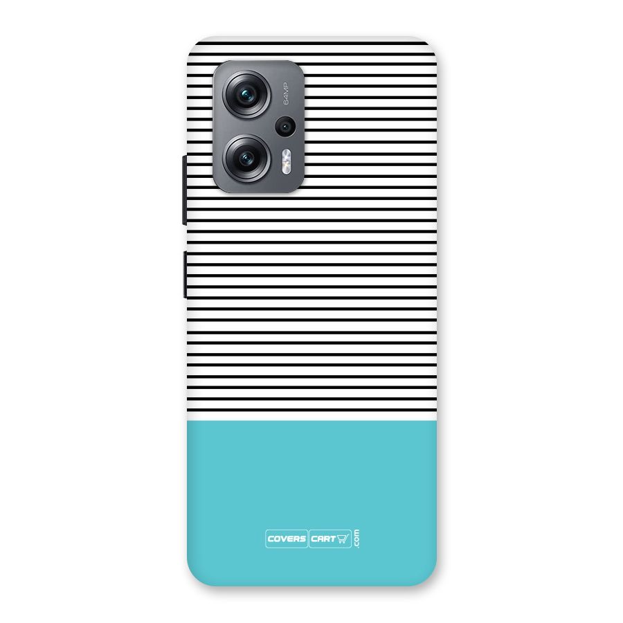 Deep Sky Blue Stripes Back Case for Redmi K50i