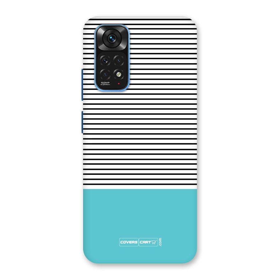 Deep Sky Blue Stripes Back Case for Redmi Note 11S