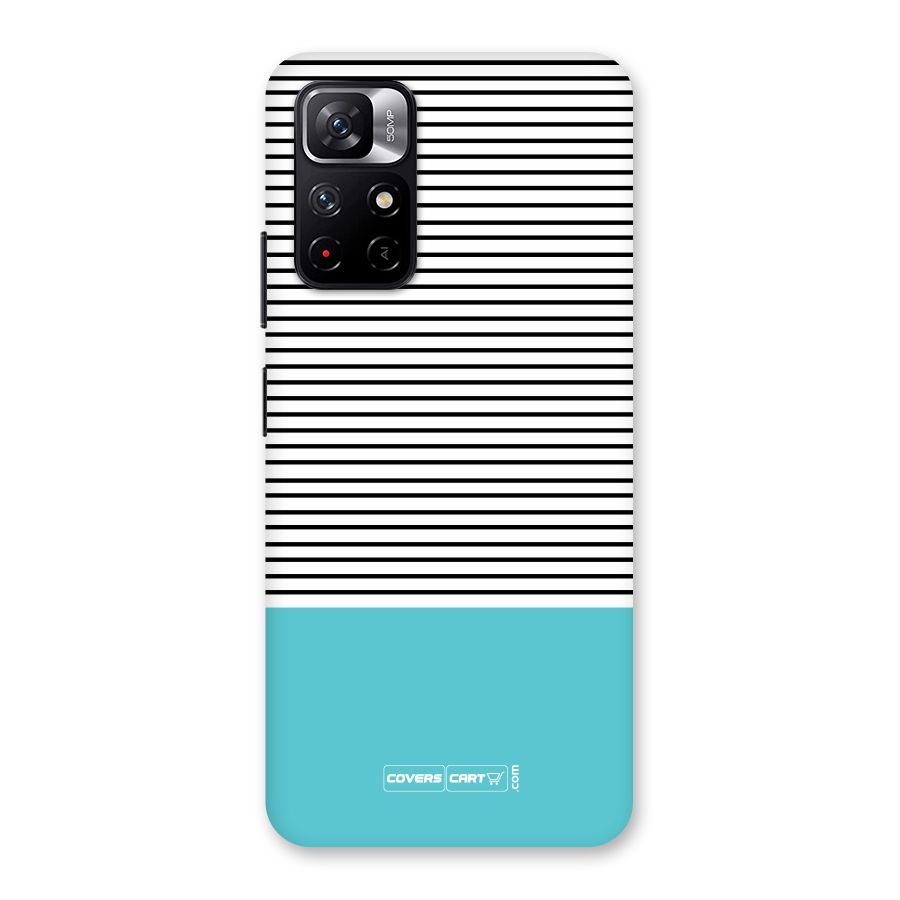Deep Sky Blue Stripes Back Case for Redmi Note 11T 5G