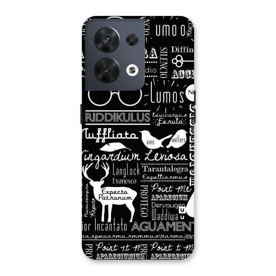 Deer Key Spell Back Case for Oppo Reno8 5G