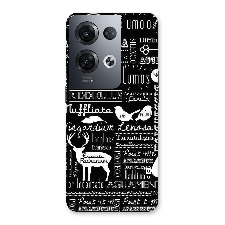 Deer Key Spell Back Case for Oppo Reno8 Pro 5G