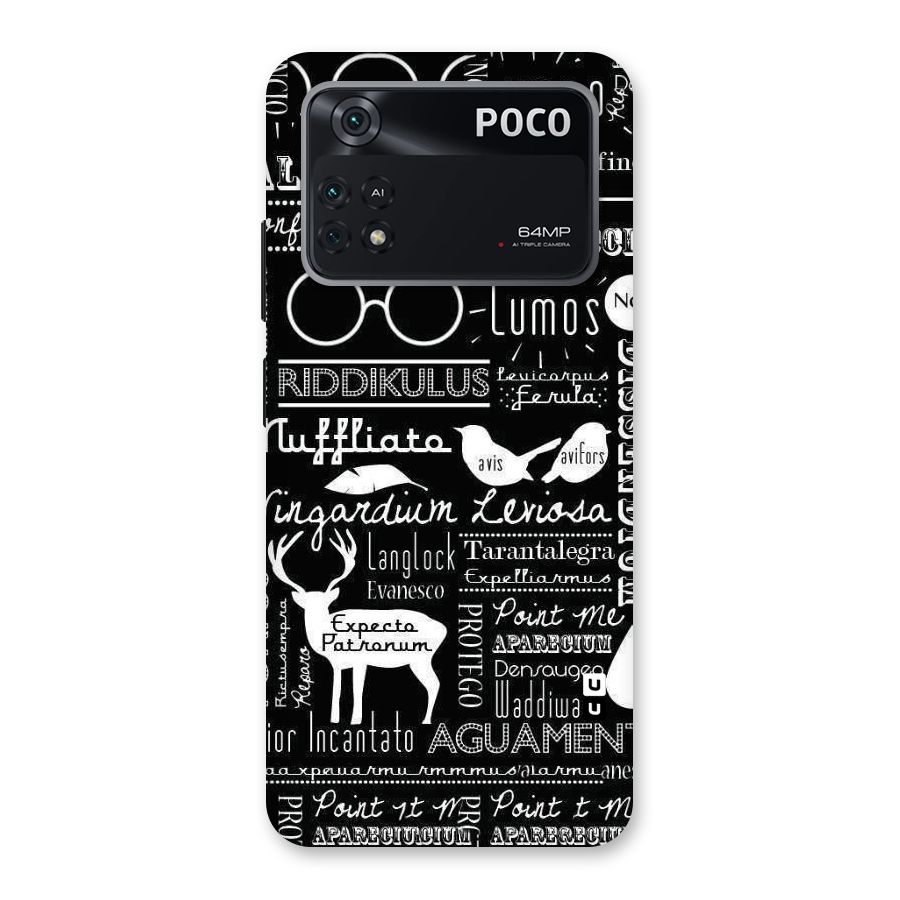 Deer Key Spell Back Case for Poco M4 Pro 4G