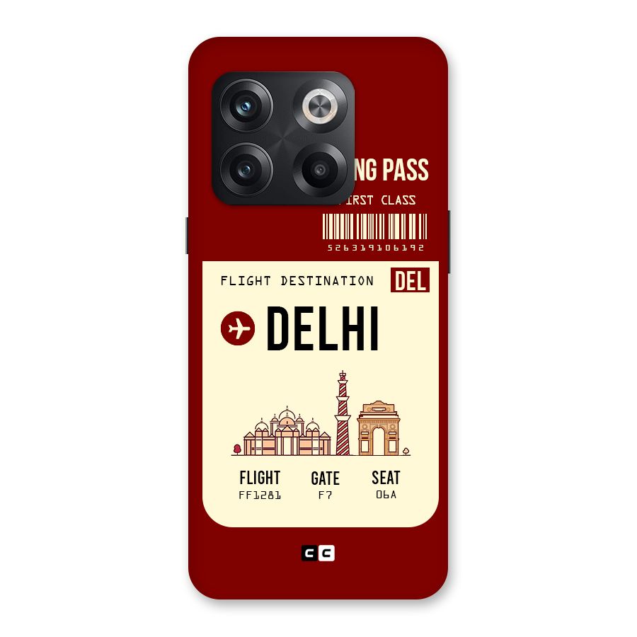 Delhi Boarding Pass Back Case for OnePlus 10T