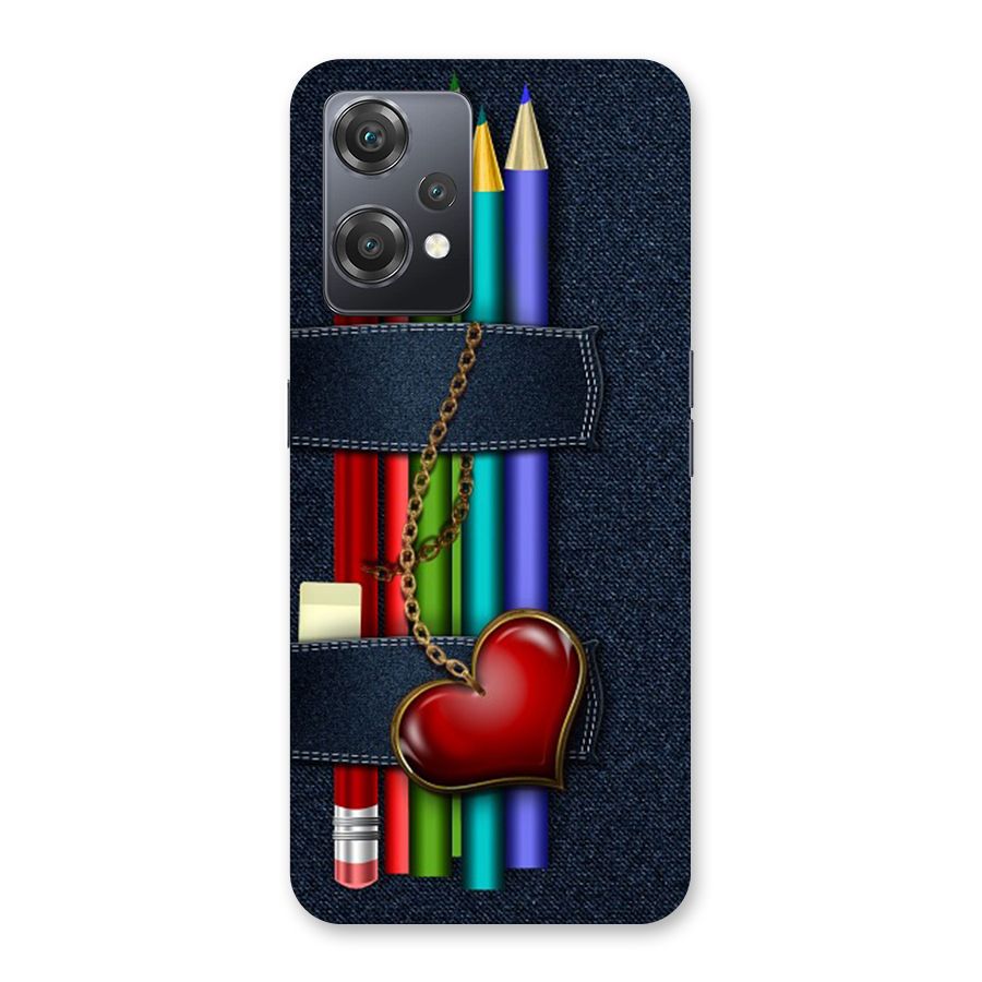 Denim Colorful Pencils Back Case for OnePlus Nord CE 2 Lite 5G