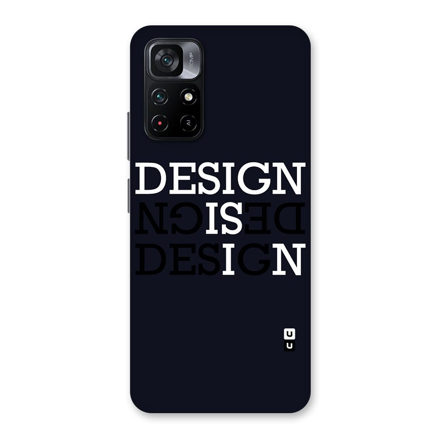 Design is In Typography Back Case for Poco M4 Pro 5G