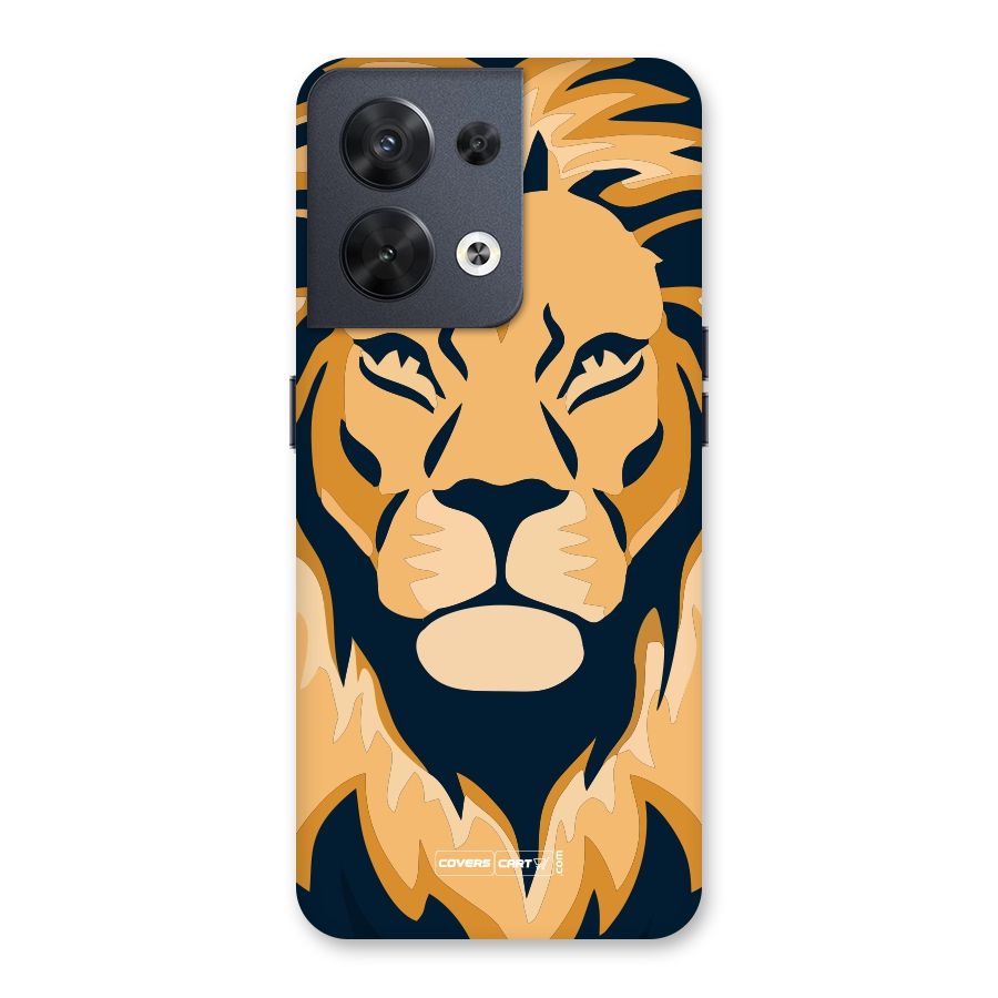 Designer Lion Back Case for Oppo Reno8 5G
