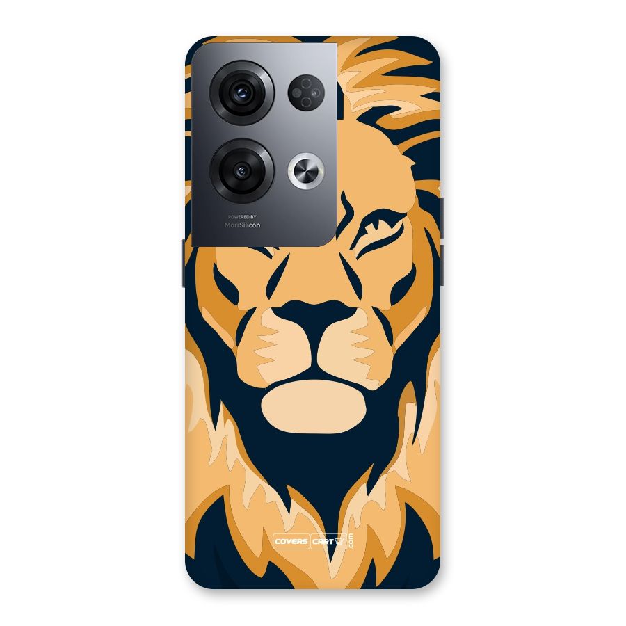 Designer Lion Back Case for Oppo Reno8 Pro 5G