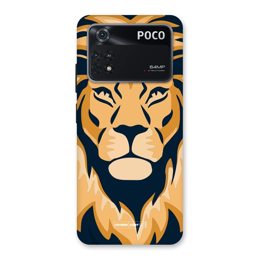 Designer Lion Back Case for Poco M4 Pro 4G