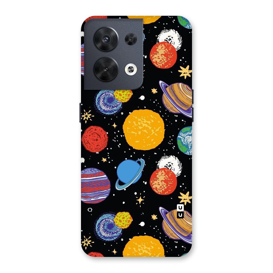 Designer Planets Back Case for Oppo Reno8 5G