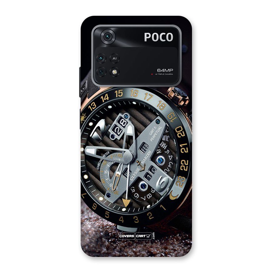 Designer Stylish Watch Back Case for Poco M4 Pro 4G