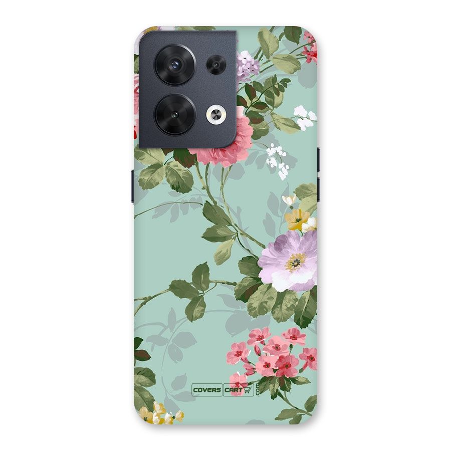 Desinger Floral Back Case for Oppo Reno8 5G