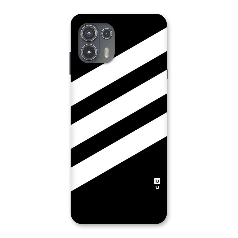 Diagonal Classic Stripes Back Case for Motorola Edge 20 Fusion