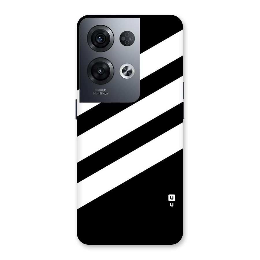 Diagonal Classic Stripes Back Case for Oppo Reno8 Pro 5G