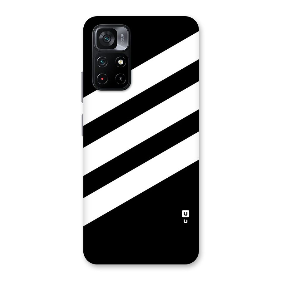 Diagonal Classic Stripes Back Case for Poco M4 Pro 5G