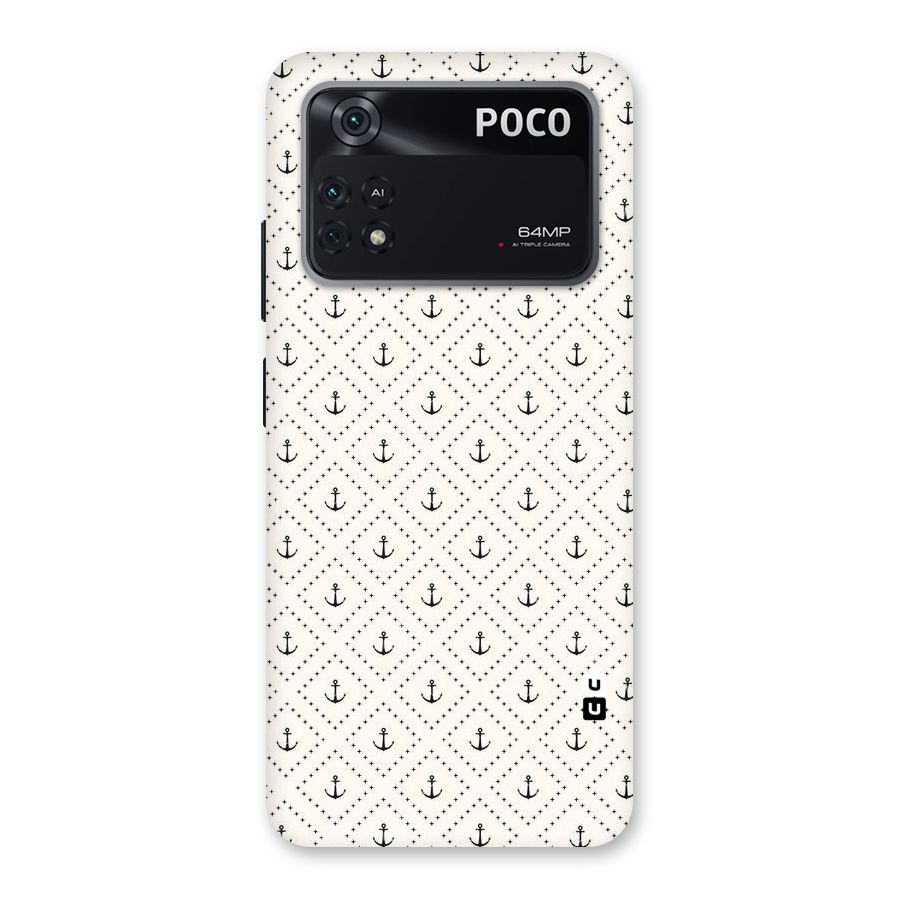 Diamond Anchor Design Back Case for Poco M4 Pro 4G