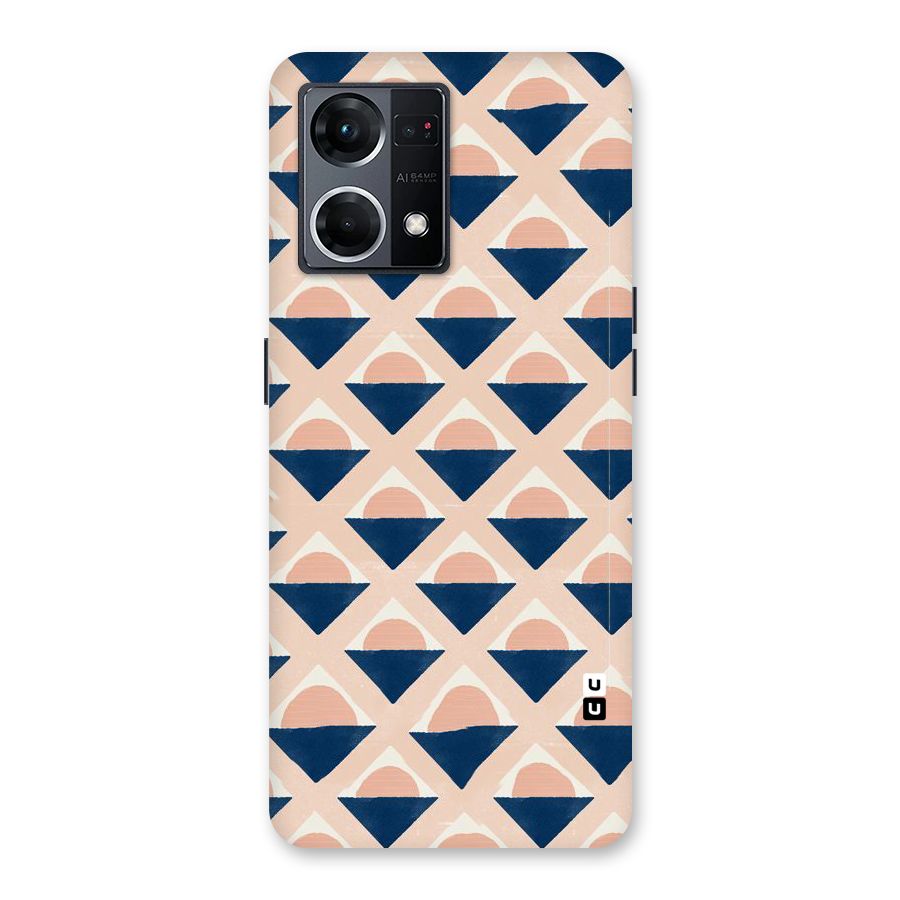 Diamond Circle Pattern Glass Back Case for Oppo F21 Pro 5G