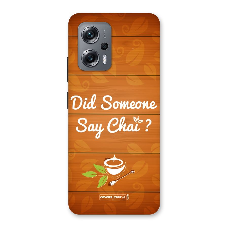 Did Someone Say Chai Back Case for Redmi K50i