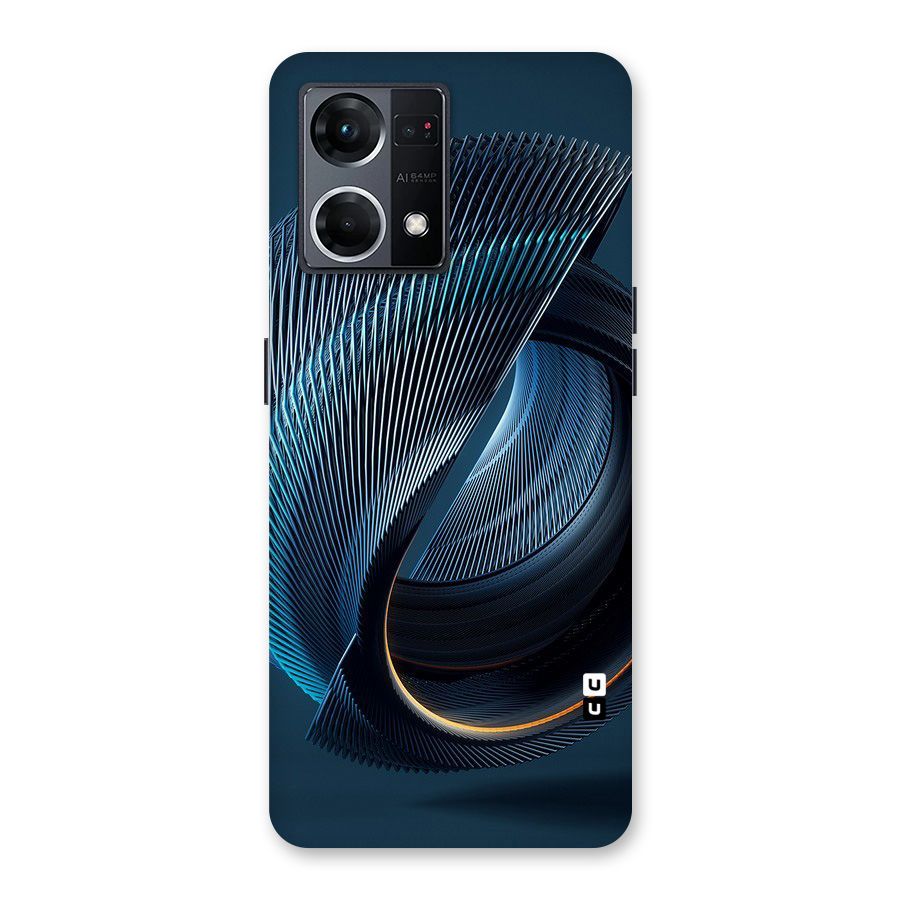 Digital Circle Pattern Glass Back Case for Oppo F21 Pro 5G