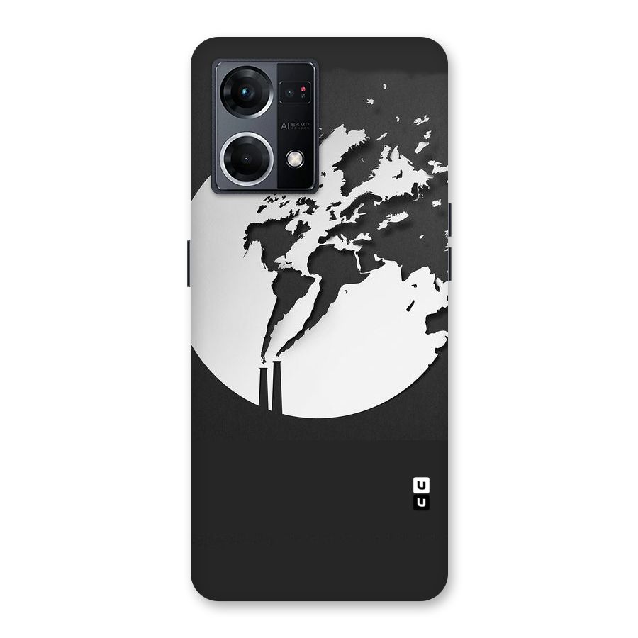 Disorted Design Black Glass Back Case for Oppo F21 Pro 5G