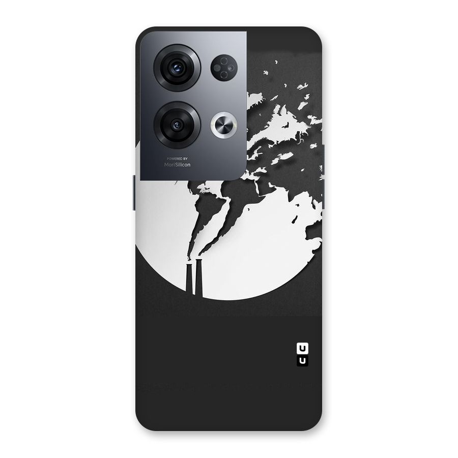 Disorted Design Black Back Case for Oppo Reno8 Pro 5G
