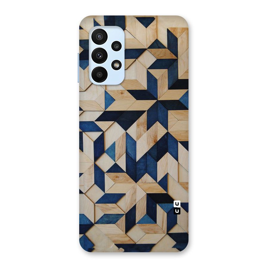 Disorted Wood Blue Back Case for Galaxy A23