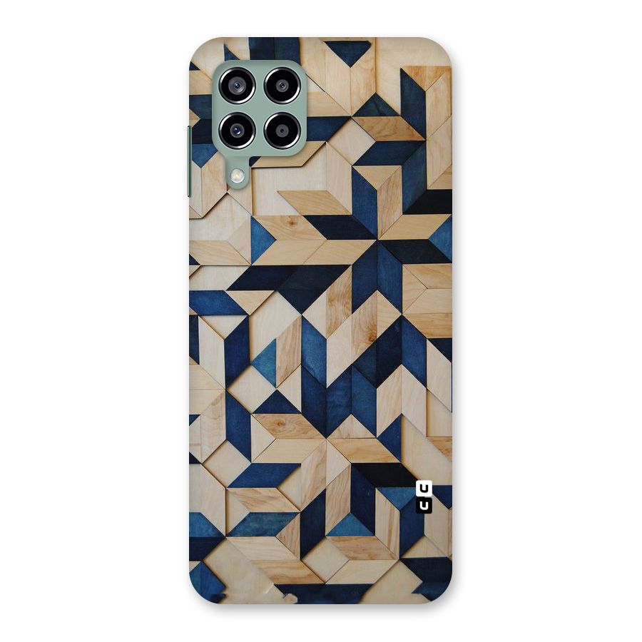 Disorted Wood Blue Back Case for Galaxy M33