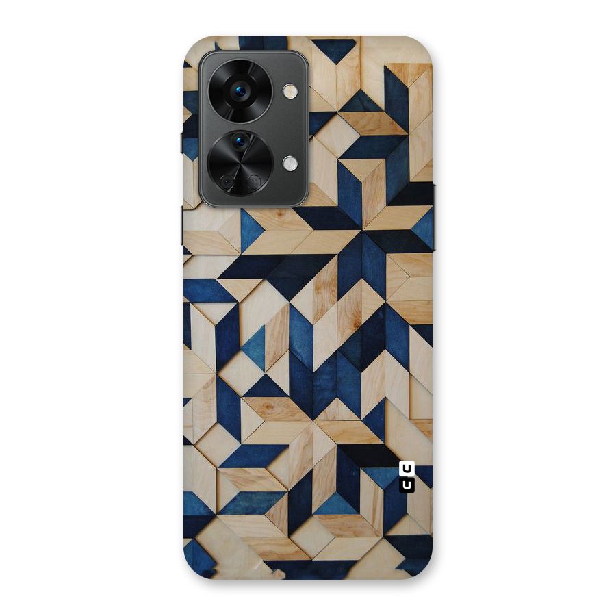 Disorted Wood Blue Back Case for OnePlus Nord 2T