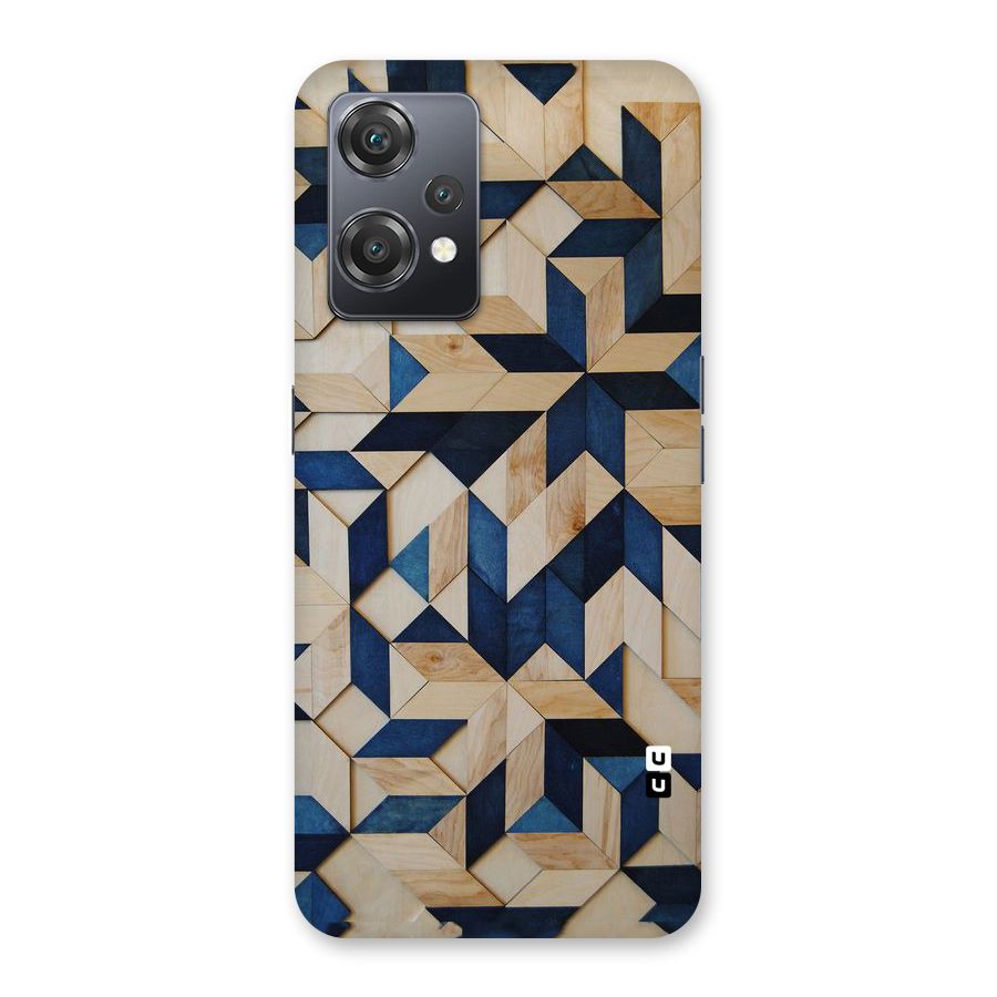 Disorted Wood Blue Back Case for OnePlus Nord CE 2 Lite 5G