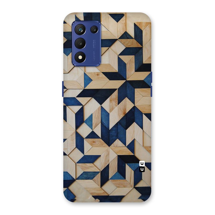 Disorted Wood Blue Back Case for Realme 9 5G Speed