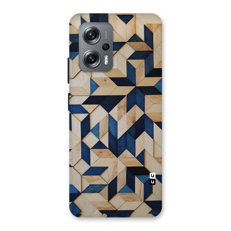 Disorted Wood Blue Back Case for Redmi K50i