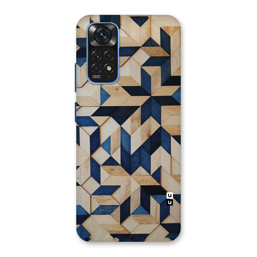 Disorted Wood Blue Back Case for Redmi Note 11S