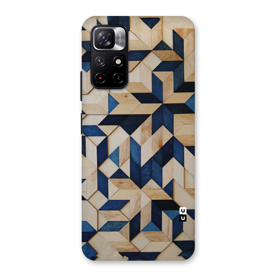 Disorted Wood Blue Back Case for Redmi Note 11T 5G
