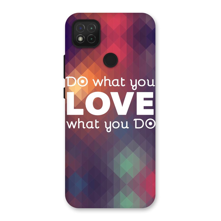 Do What You Love Back Case for Redmi 9 Activ