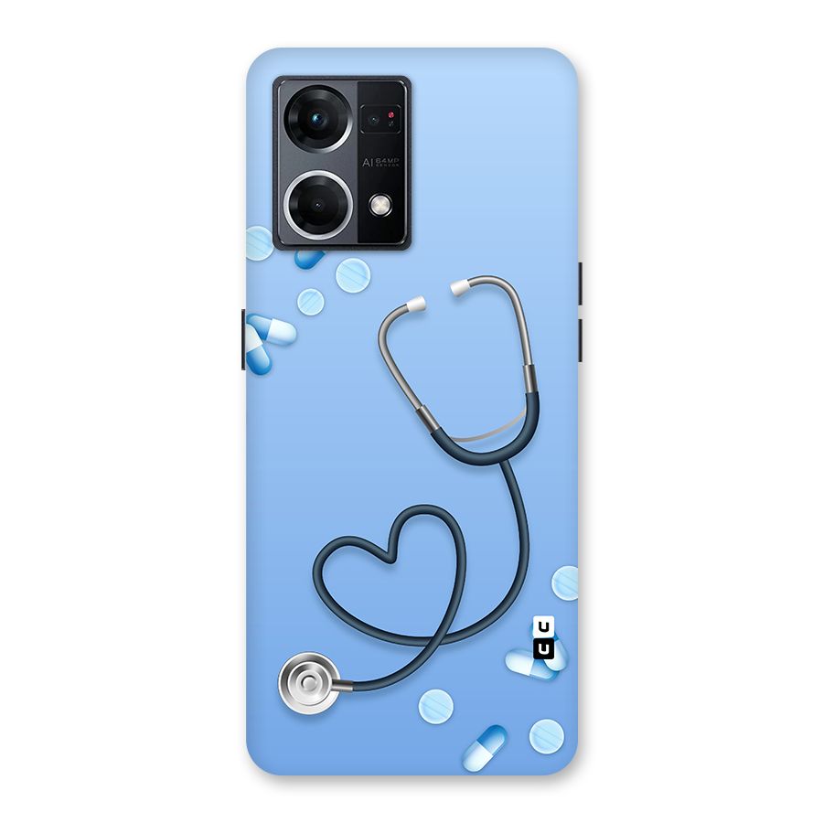 Doctors Stethoscope Glass Back Case for Oppo F21 Pro 5G