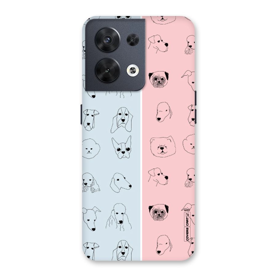 Dog Cat And Cow Back Case for Oppo Reno8 5G