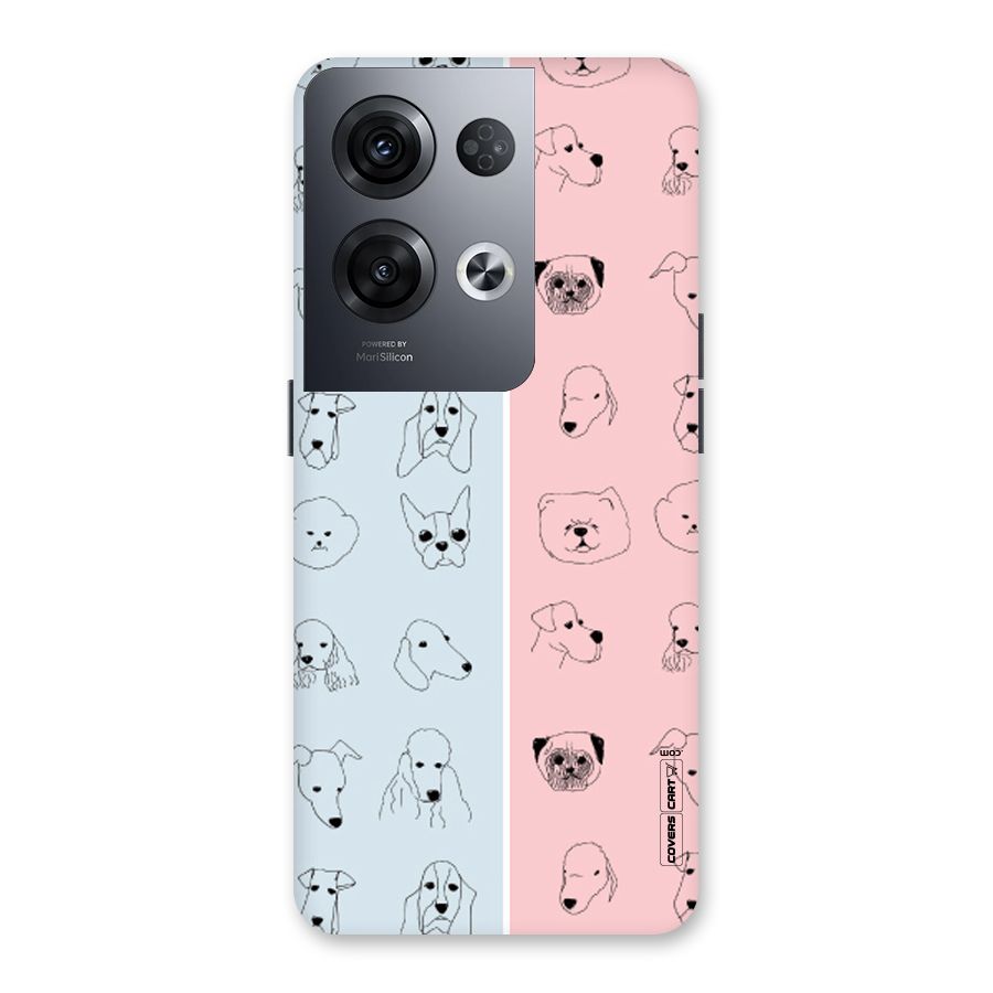Dog Cat And Cow Back Case for Oppo Reno8 Pro 5G