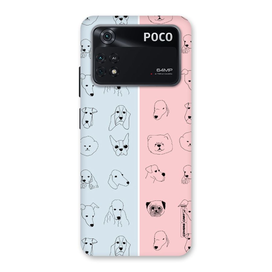 Dog Cat And Cow Back Case for Poco M4 Pro 4G