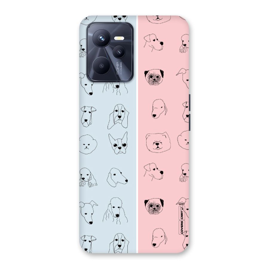 Dog Cat And Cow Back Case for Realme C35